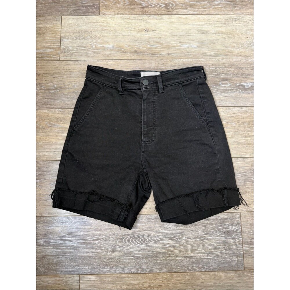 Everlane Black Casual Frayed Hem Shorts Sz 4